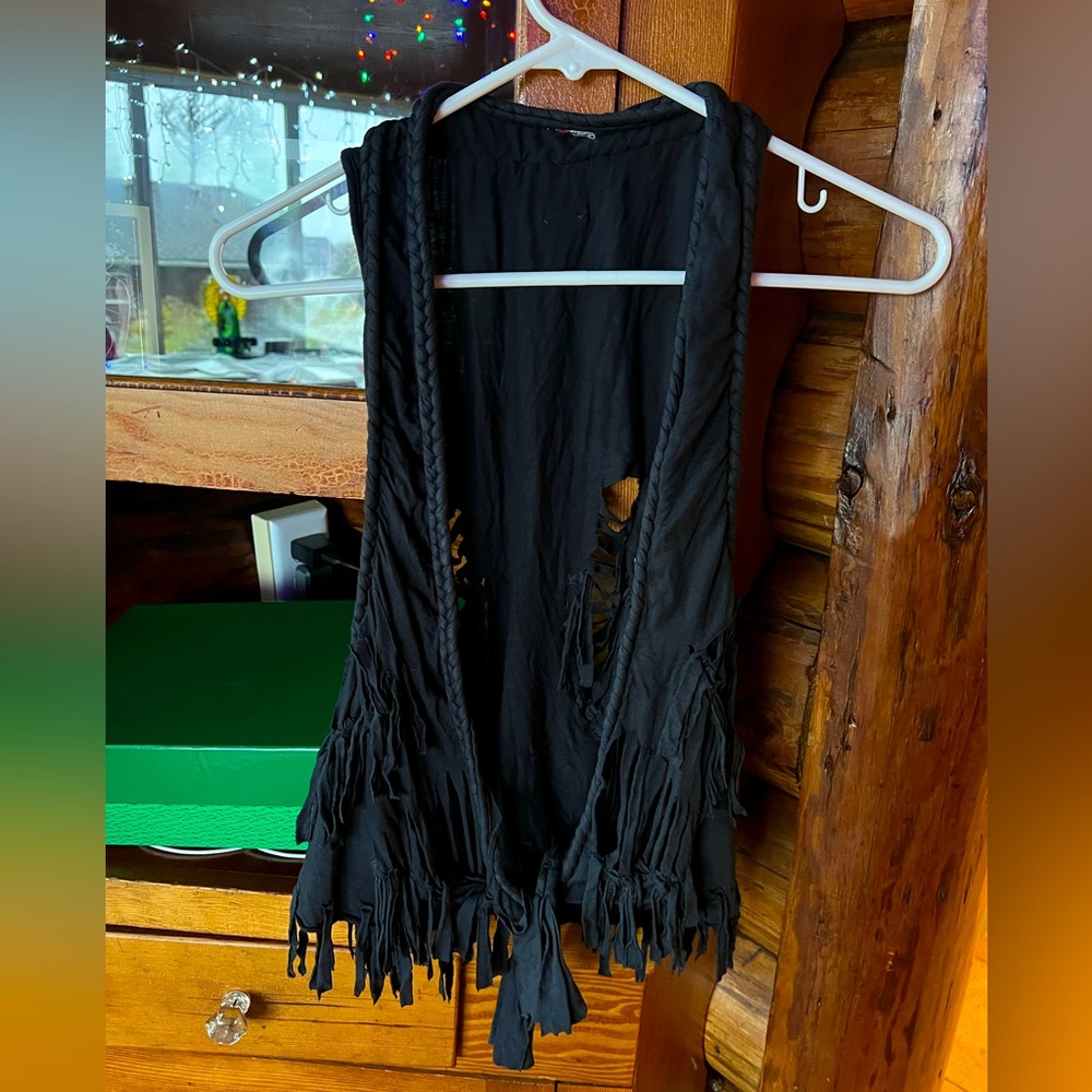 One of a Kind Beach or Night look Woven Cover-up by Element Sz SM-M Black